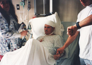 Brian McConnell in Hospital